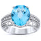 14k White Gold Topaz Rings