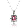 10k  Gold White Pink Topaz  Necklace/Pendants