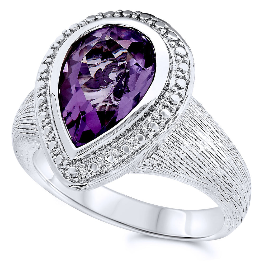 Silver Amethyst Rings