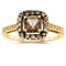 10k Yellow Gold Smoky Quartz Rings
