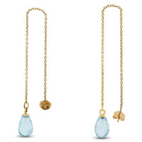 10k Yellow Gold Topaz Earrings