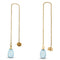 10k Yellow Gold Topaz Earrings