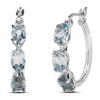 Silver Topaz Earrings