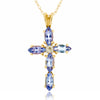 14k Yellow Gold Tanzanite Necklace/Pendants