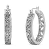 Silver Diamond Earrings