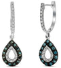 10k White Gold Diamond Earrings