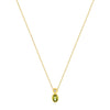 14k Yellow Gold Peridot Necklace/Pendants