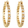 14k Yellow Gold Diamond Earrings