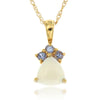 14k Yellow Gold Multi Gem Necklace/Pendants