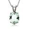 14k White Gold Aquamarine Necklace/Pendants