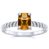 Silver Citrine Rings