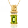 14k Yellow Gold Peridot Necklace/Pendants