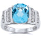 14k White Gold Topaz Rings