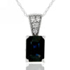 14k White Gold Sapphire Necklace/Pendants