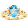 14k Yellow Gold Topaz Rings