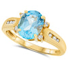 14k Yellow Gold Topaz Rings