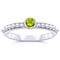 Silver Peridot Rings