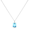 10k White Gold Topaz Necklace/Pendants