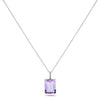 10k White Gold Amethyst Necklace/Pendants