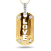 10k Two Tone Gold Diamond Necklace/Pendants