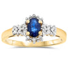 14k Yellow Gold Sapphire Rings