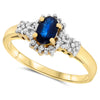 14k Yellow Gold Sapphire Rings