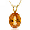 14k Yellow Gold Topaz Necklace/Pendants