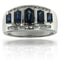 14k White Gold Sapphire Rings