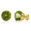 14k Yellow Gold Peridot Earrings