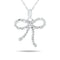 10k White Gold Diamond Necklace/Pendants