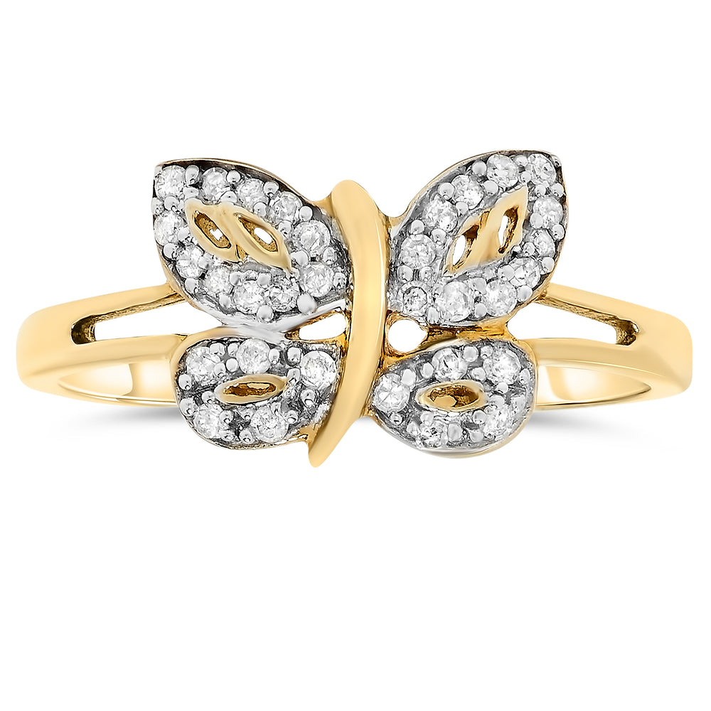 10k Yellow Gold Diamond Rings