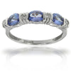 14k White Gold Tanzanite Rings