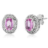 14k White Gold Sapphire Earrings