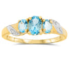 10k Yellow Gold Topaz Rings