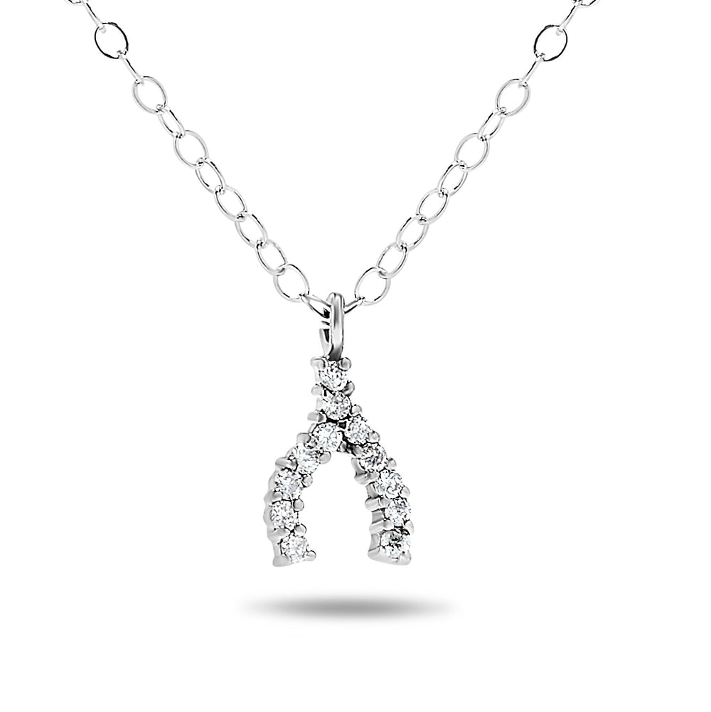 10k White Gold Diamond Necklace/Pendants