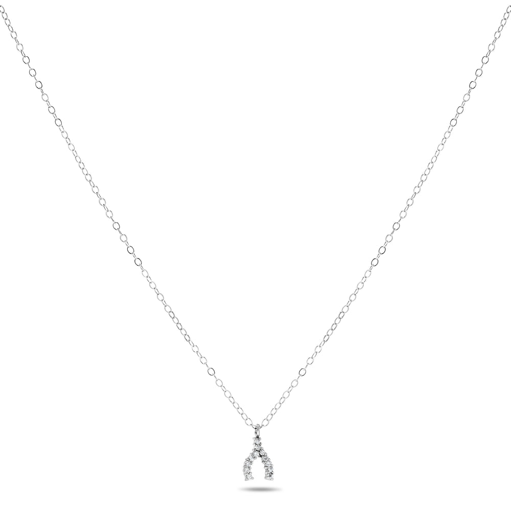 10k White Gold Diamond Necklace/Pendants