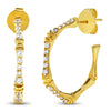 14k Yellow Gold Diamond Earrings