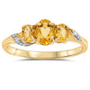 10k Yellow Gold Citrine Rings