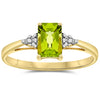 10k Yellow Gold Peridot Rings