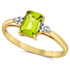 10k Yellow Gold Peridot Rings