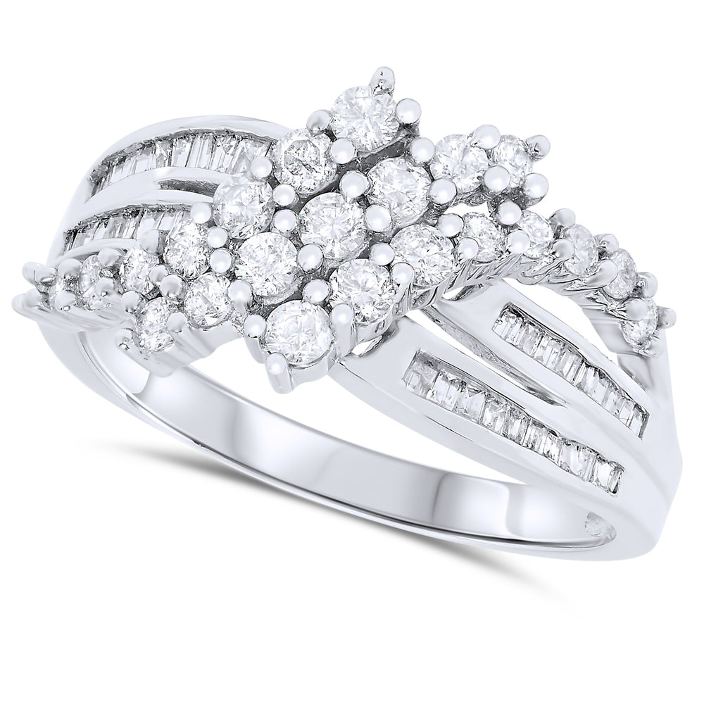 10k White Gold Diamond Rings