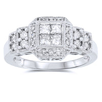 14k White Gold Diamond Rings