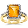 14k Yellow Gold Citrine Rings