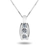 14k White Gold Diamond Necklace/Pendants