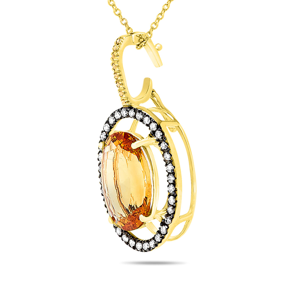 14k Yellow Gold Citrine Necklace/Pendants