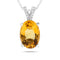 14k White Gold Citrine Necklace/Pendants