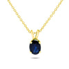 14k Yellow Gold Sapphire Necklace/Pendants