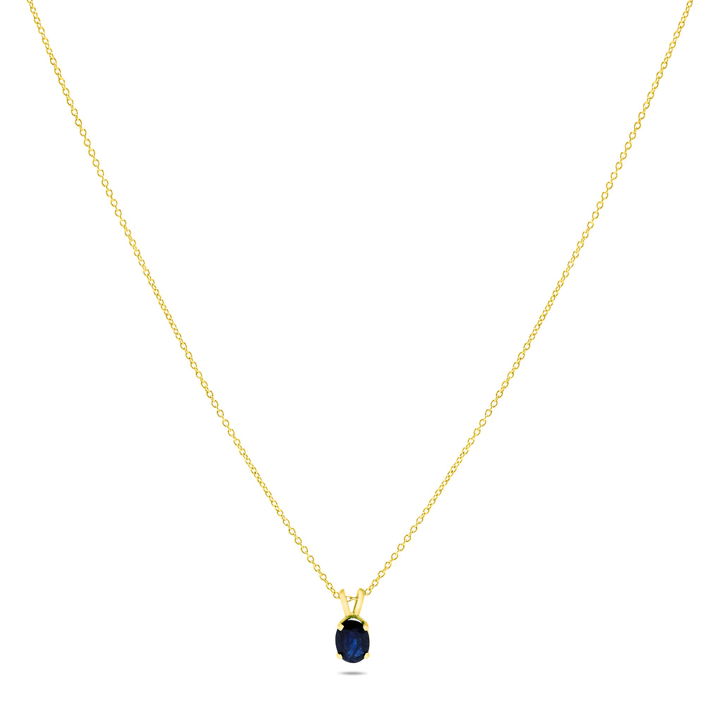 14k Yellow Gold Sapphire Necklace/Pendants