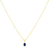 14k Yellow Gold Sapphire Necklace/Pendants