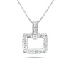 14k White Gold Diamond Necklace/Pendants